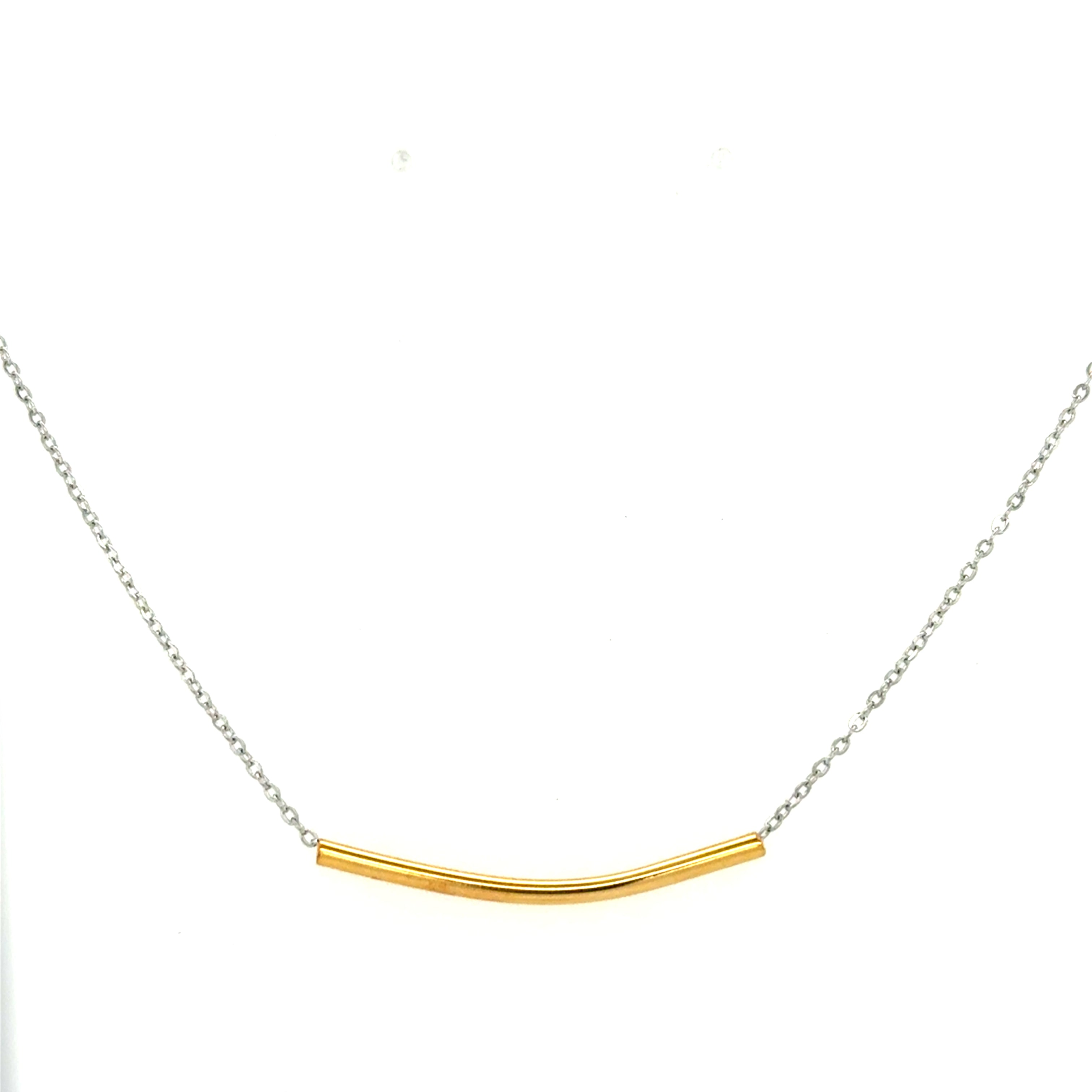 Minimalist Two Tone Necklace