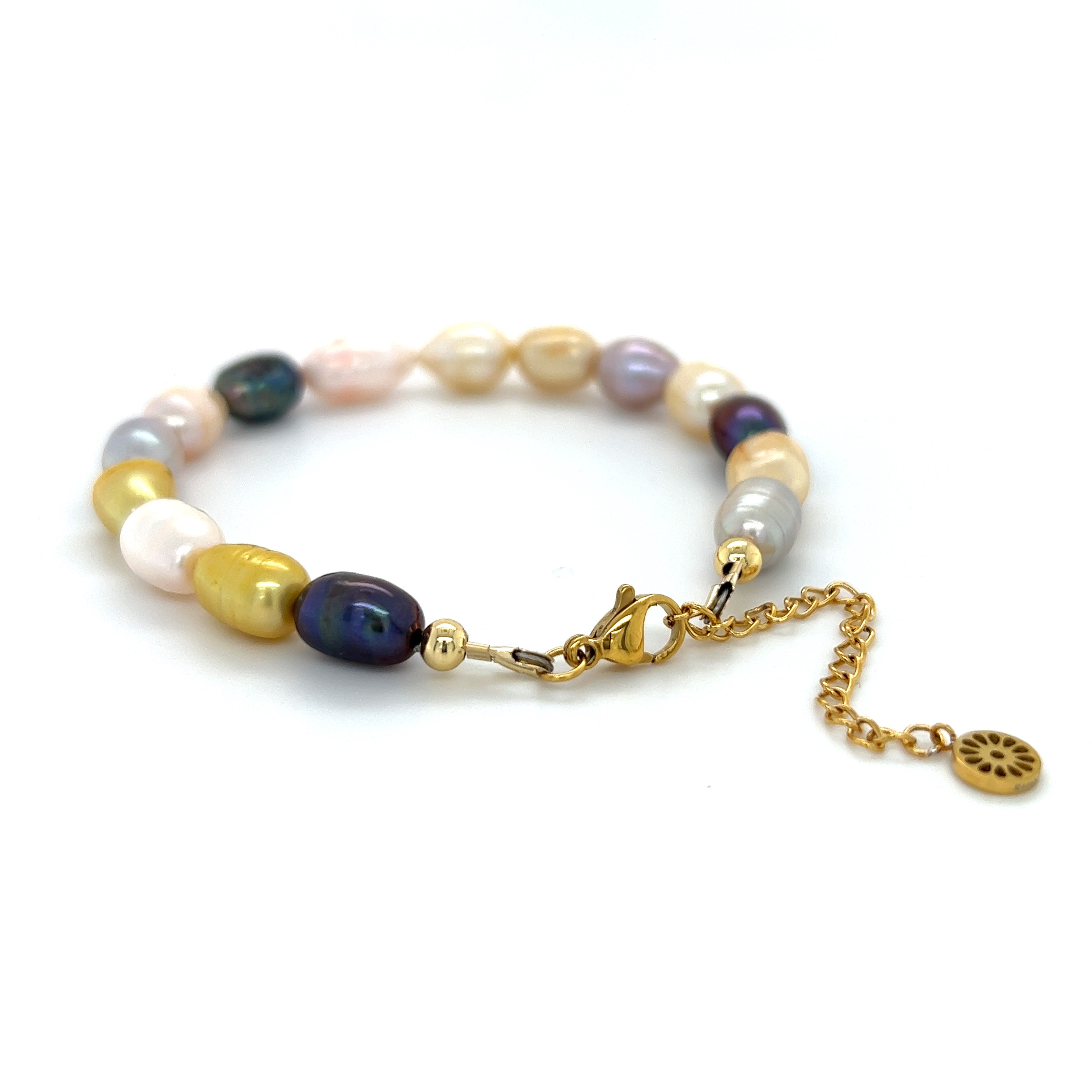 Multicolor Pearl Adjustable Bracelet