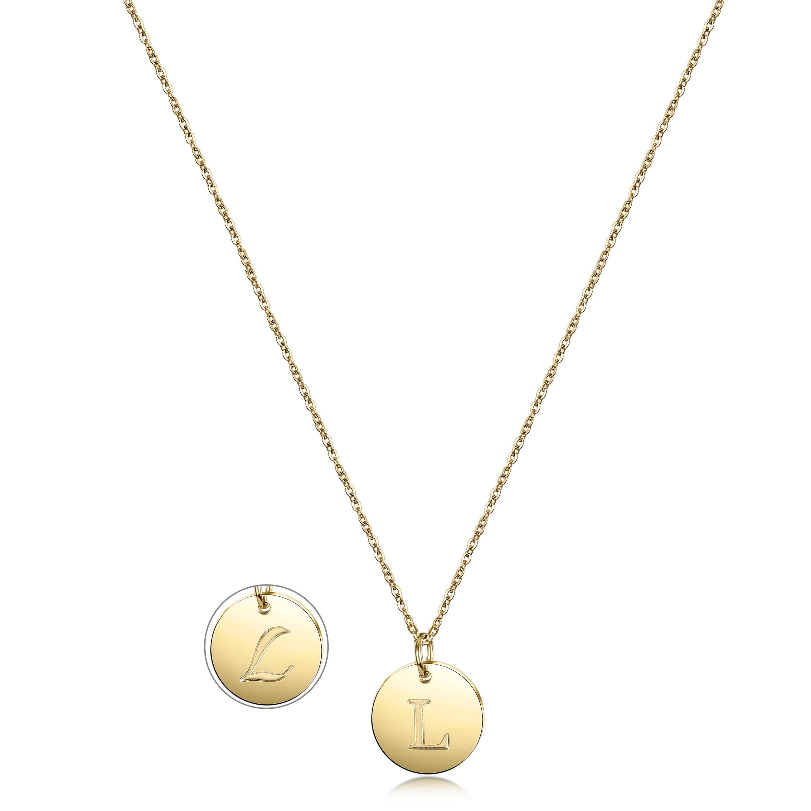 Reflect Initial Necklace