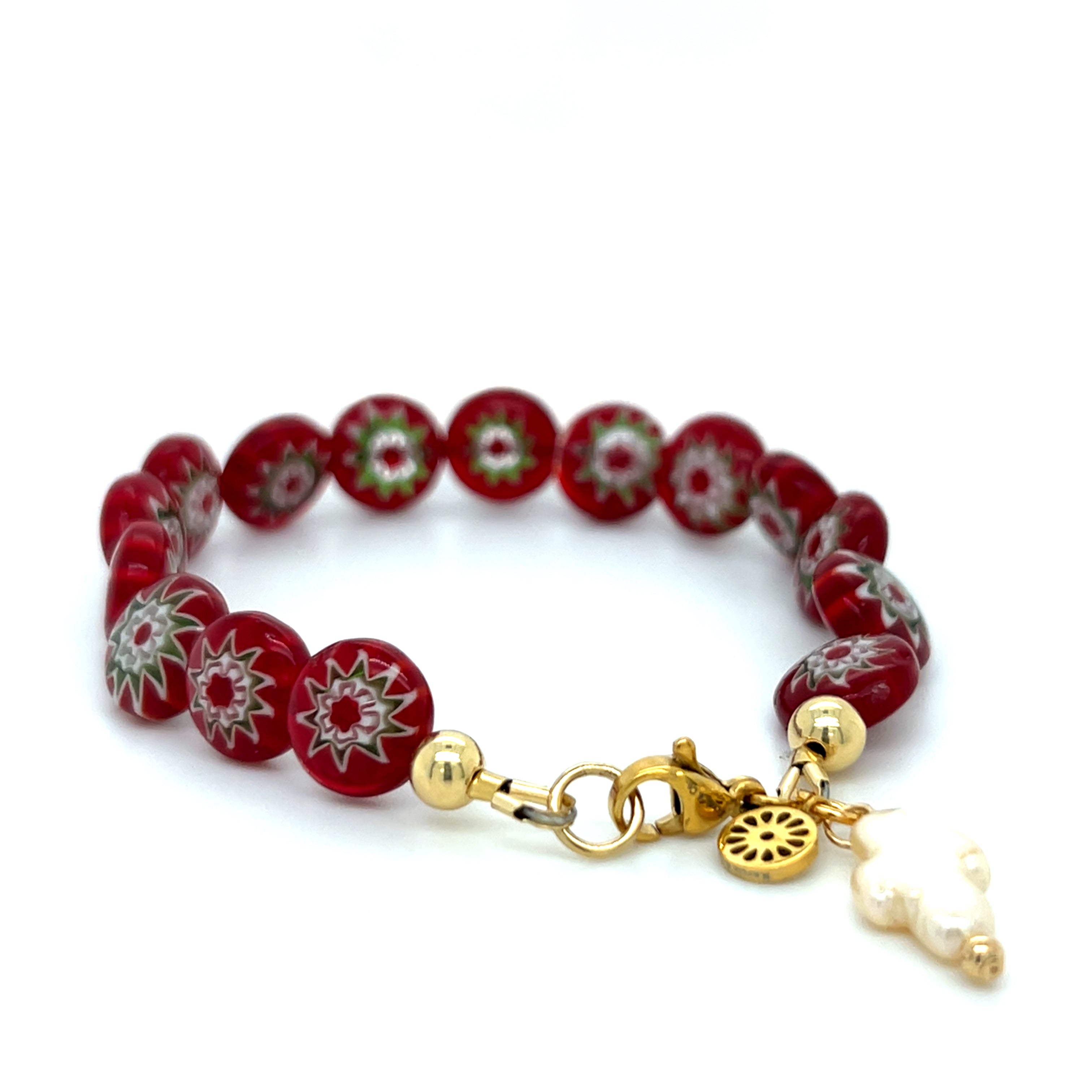 Millefiori Cross Bracelet