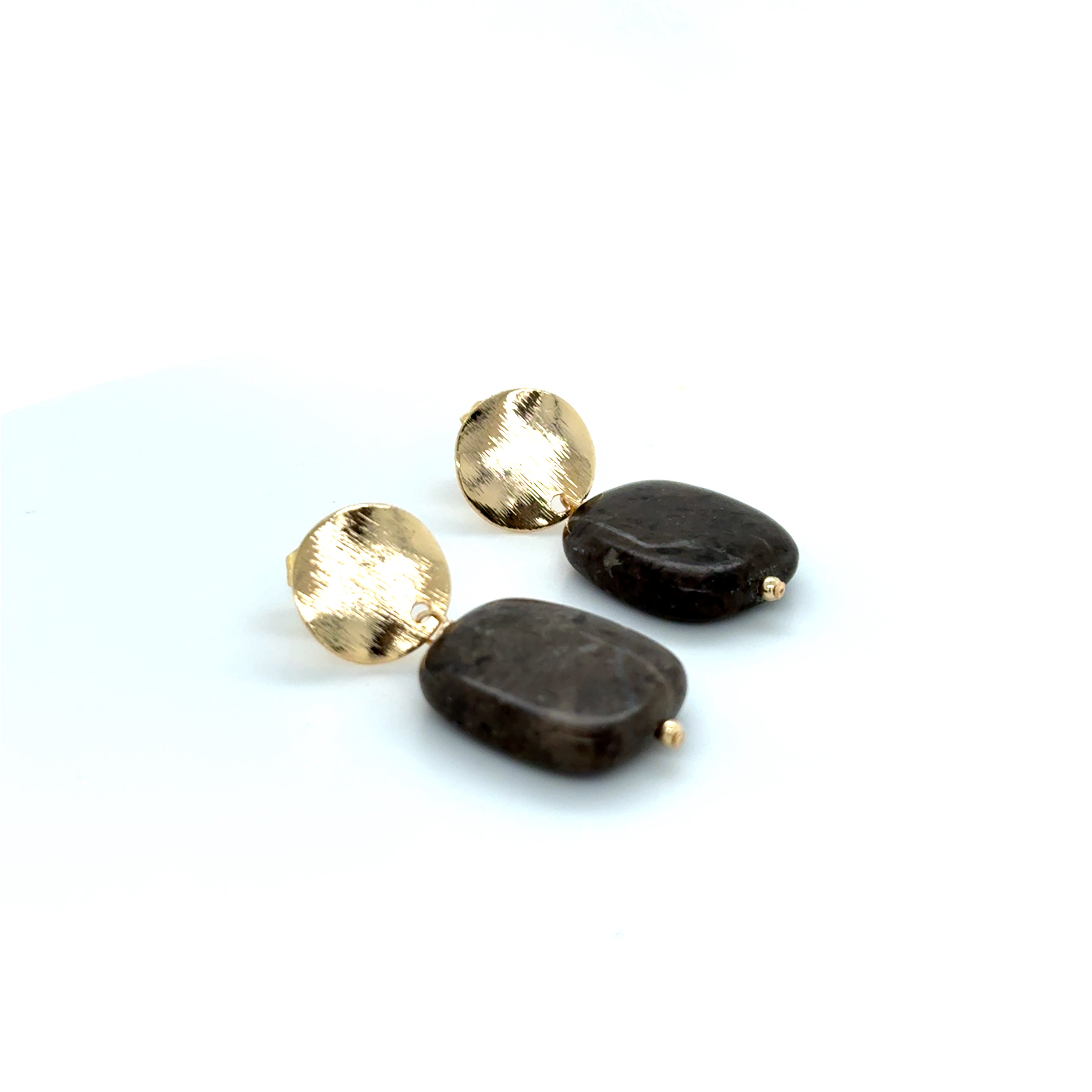 Brown Stone Earrings