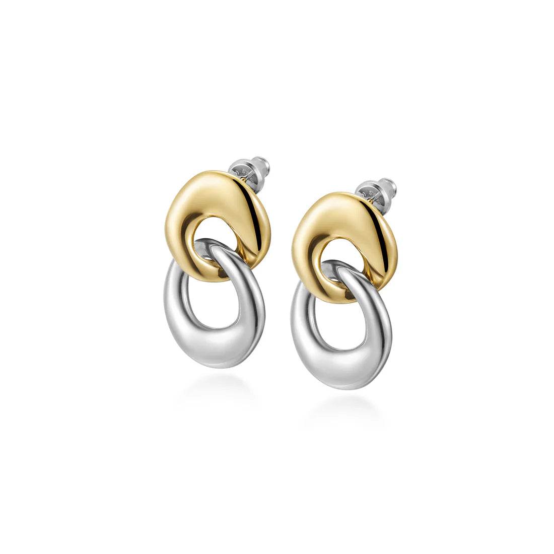 Amanda Two Tone Earrings