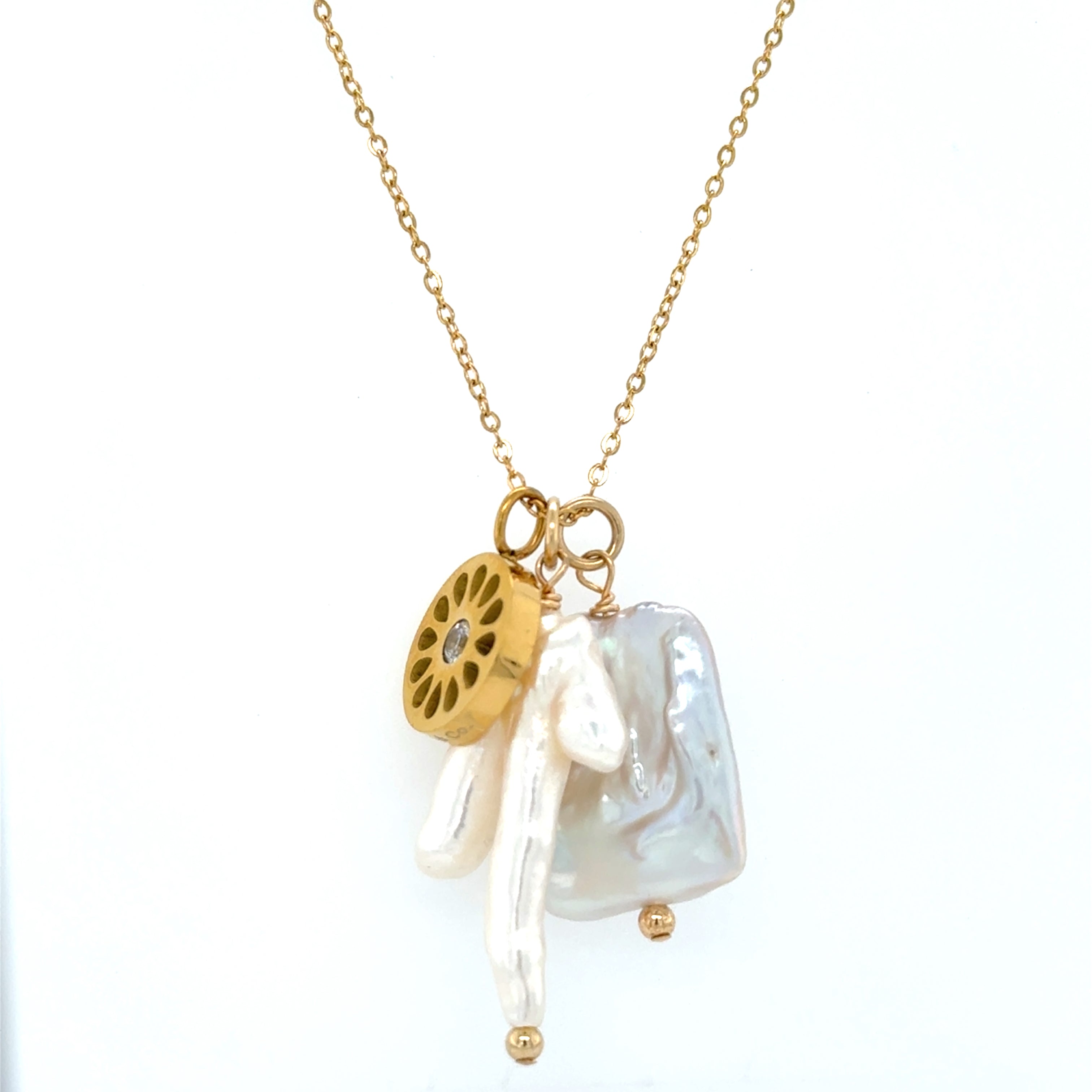 Necklace + 3 Assorted Charms