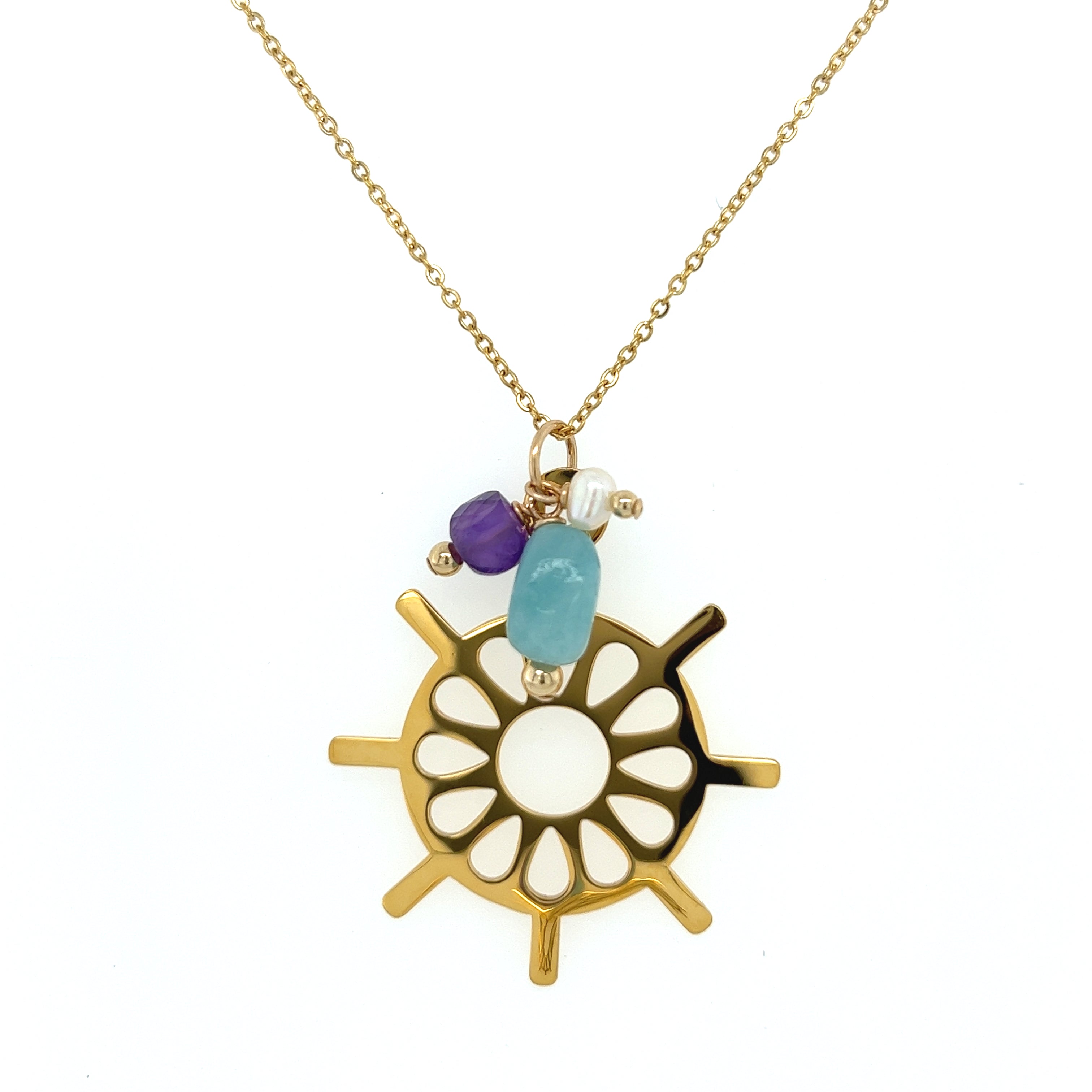Boat Wheel Necklace