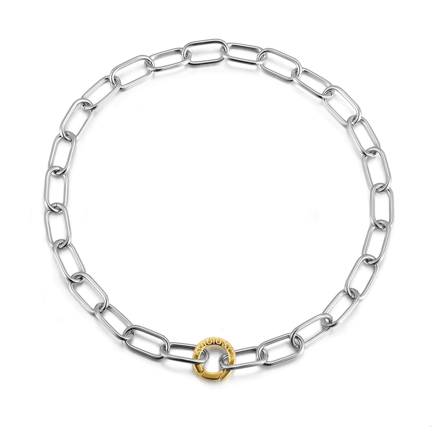 Veinte Once Two Tone Necklace