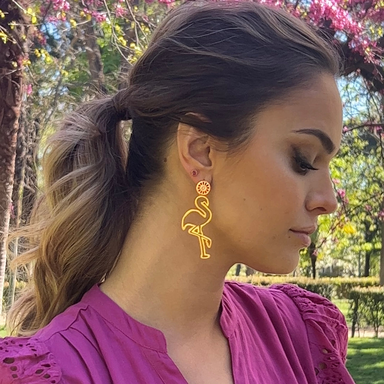 Flamingo Earrings